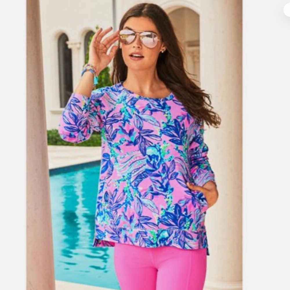 Lilly Pulitzer Luxletic Just A Lil Jelly Beach Comber Pullover